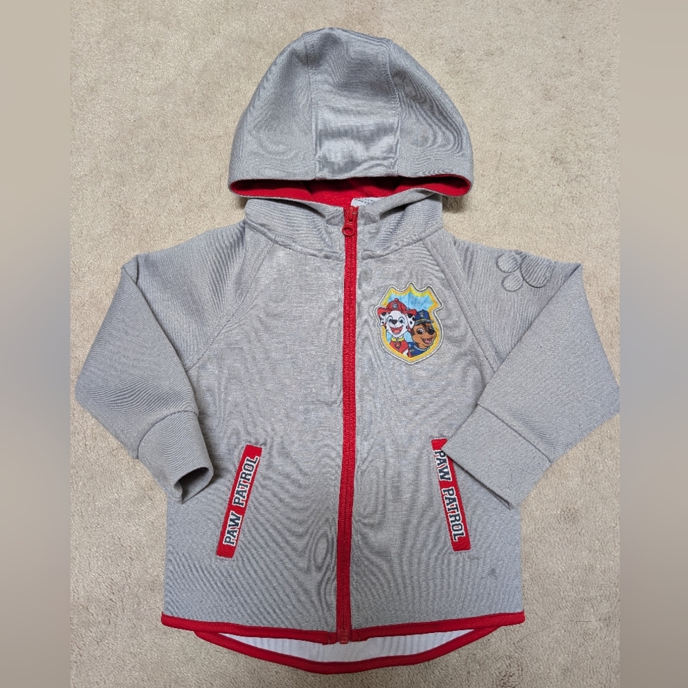 Paw Patrol Light Gray and Red Kids Hoodie